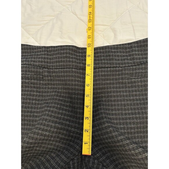 Dalia Gray Check Chino Stretch Pull On Slim Pants Size L - Picture 6 of 7